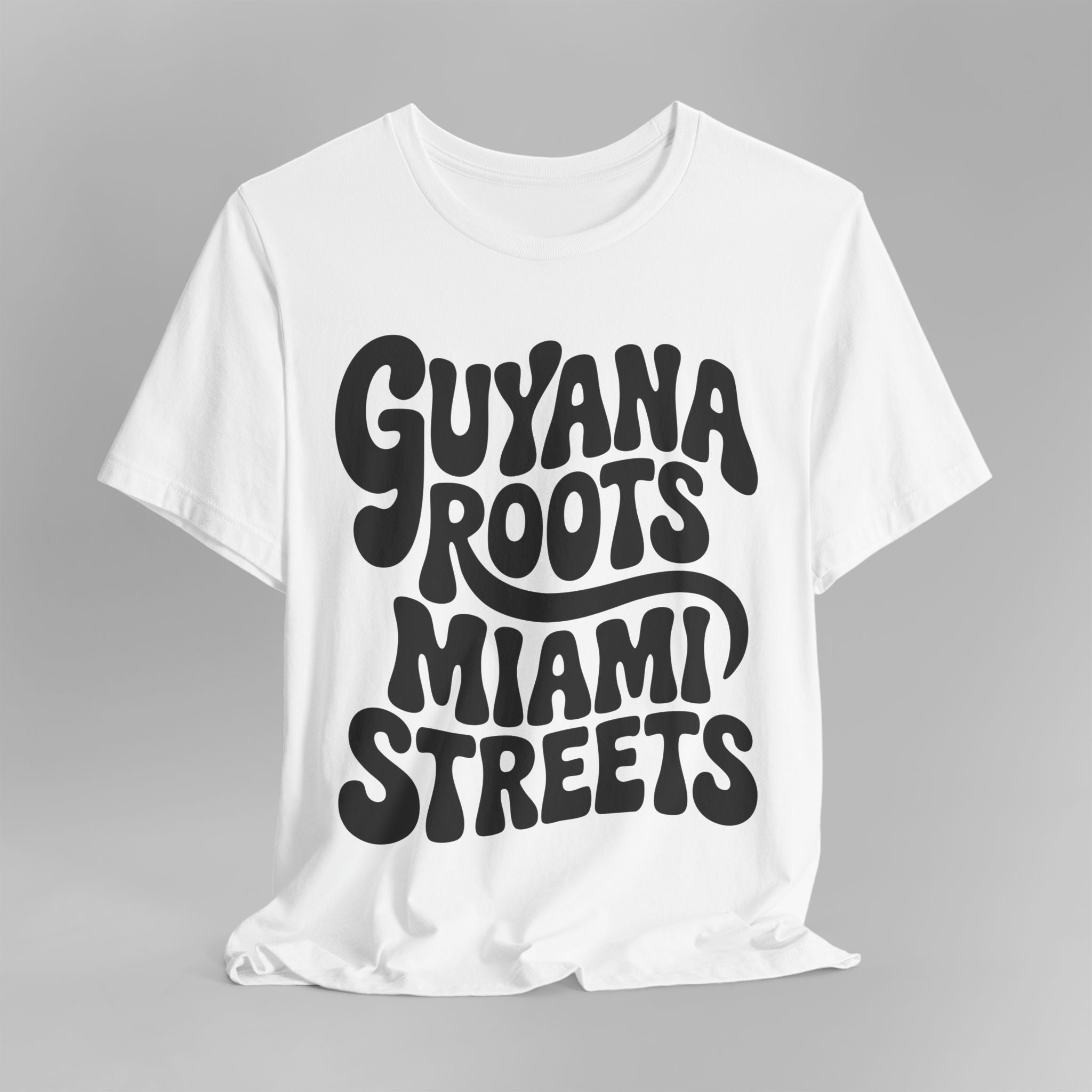 Guyana Roots, Miami Streets Retro T-Shirt