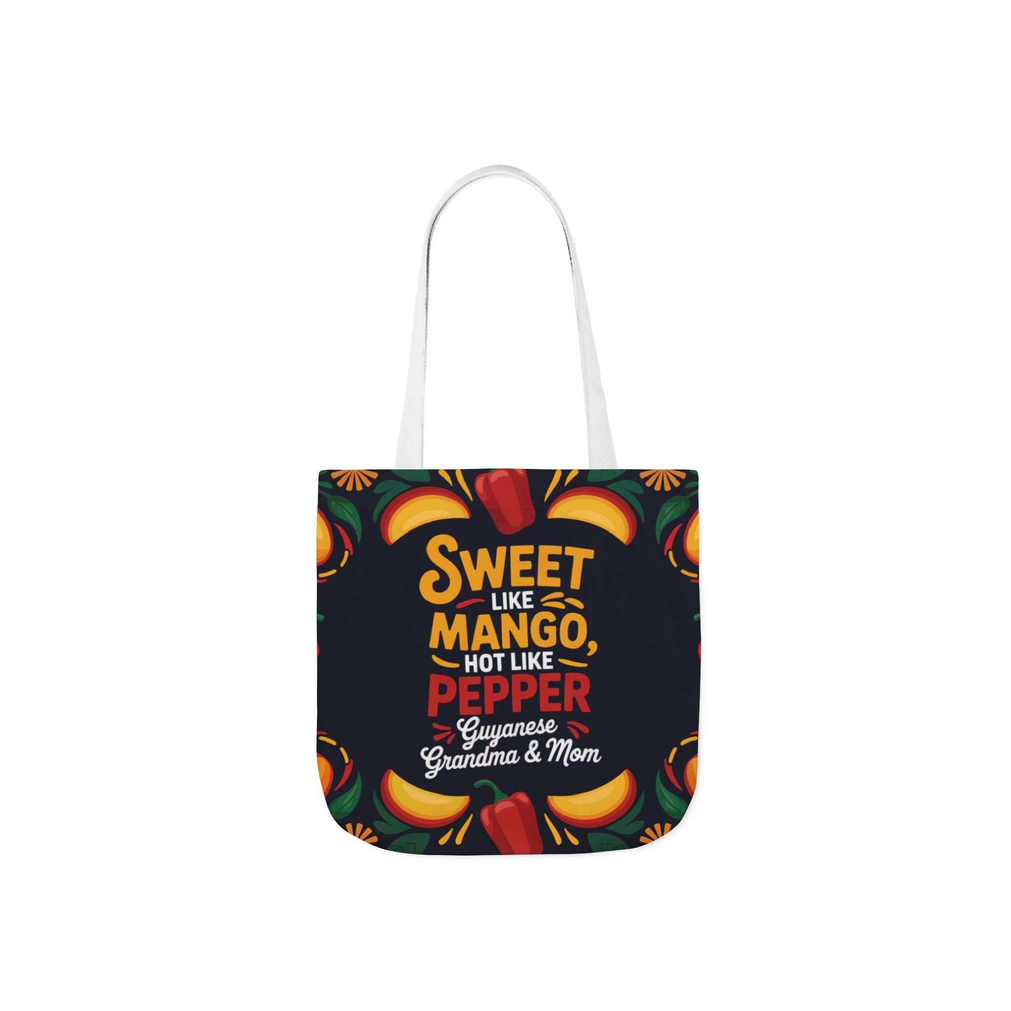 Sweet Like Mango, Hot Like Pepper Canvas Tote