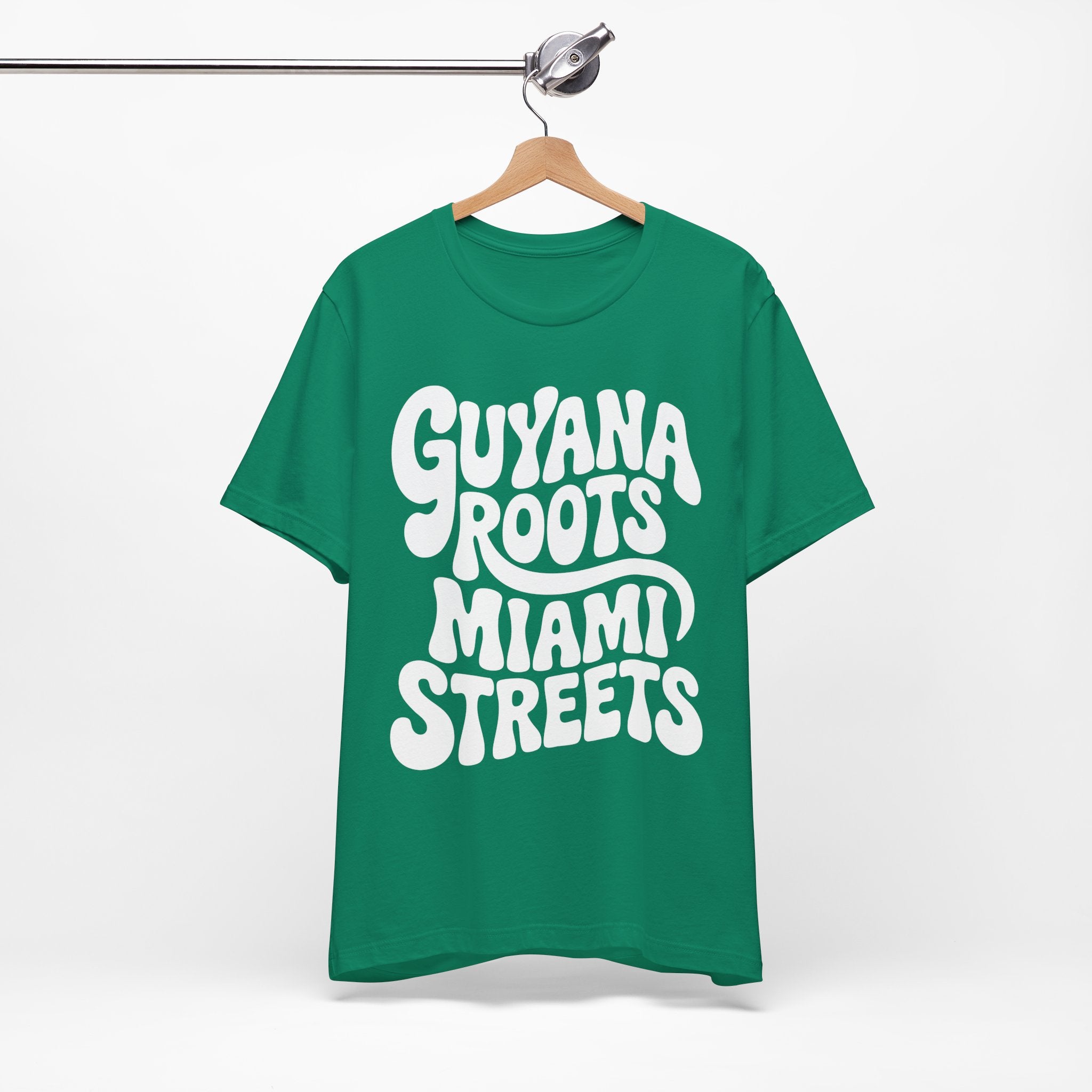 Guyana Roots, Miami Streets Retro T-Shirt