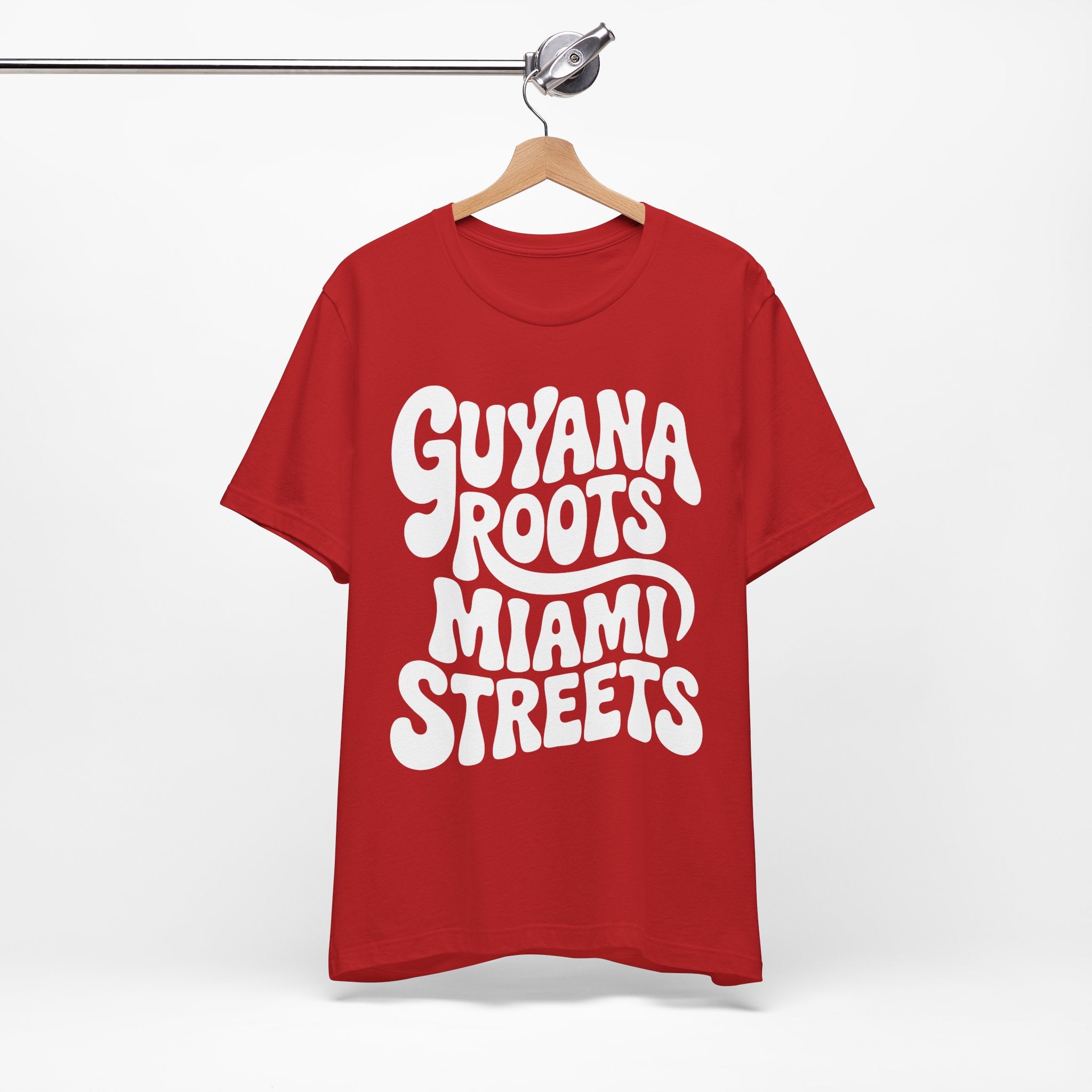 Guyana Roots, Miami Streets Retro T-Shirt