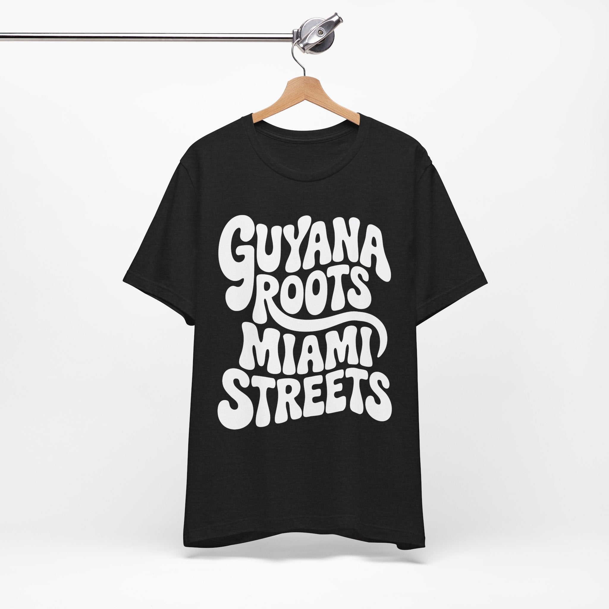 Guyana Roots, Miami Streets Retro T-Shirt