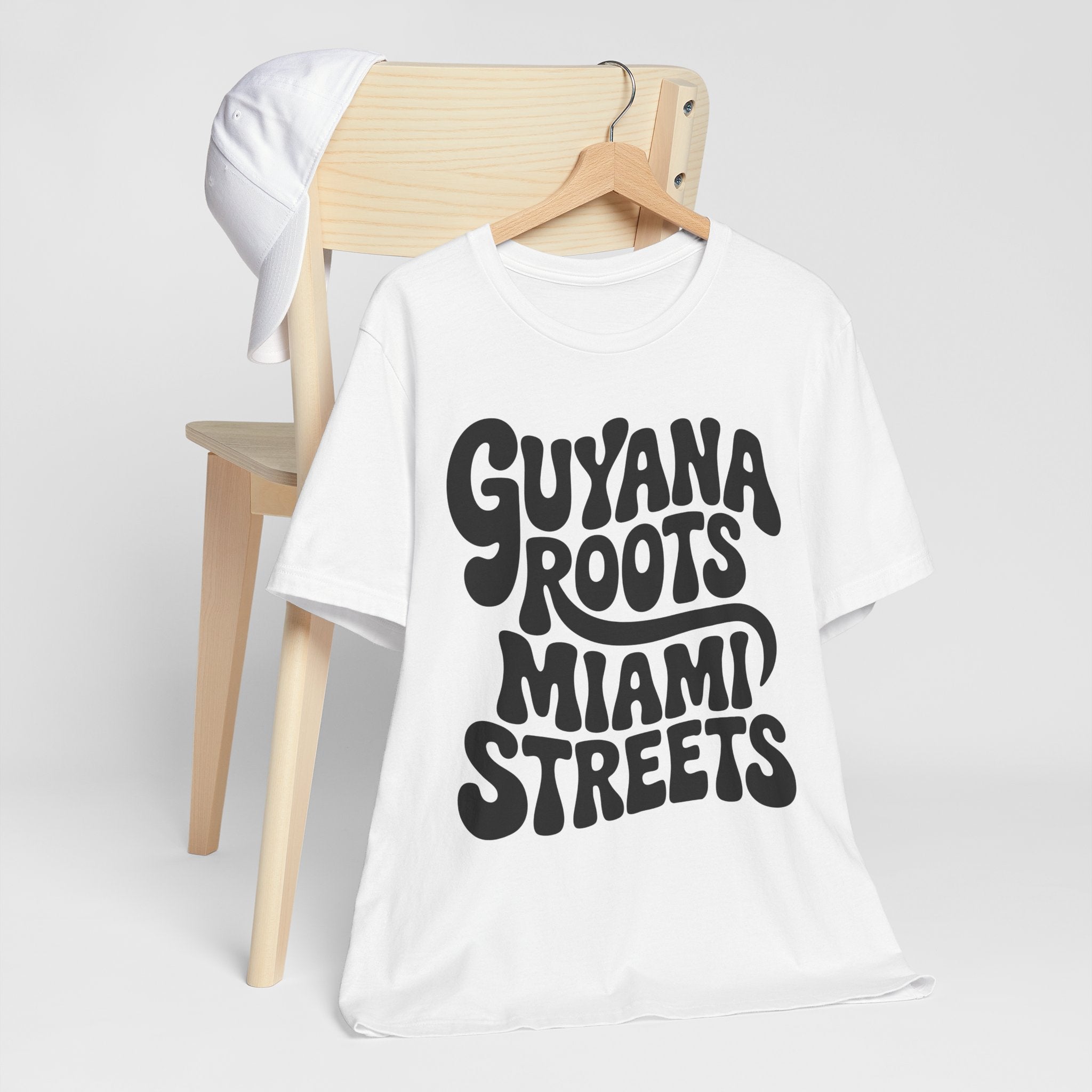 Guyana Roots, Miami Streets Retro T-Shirt