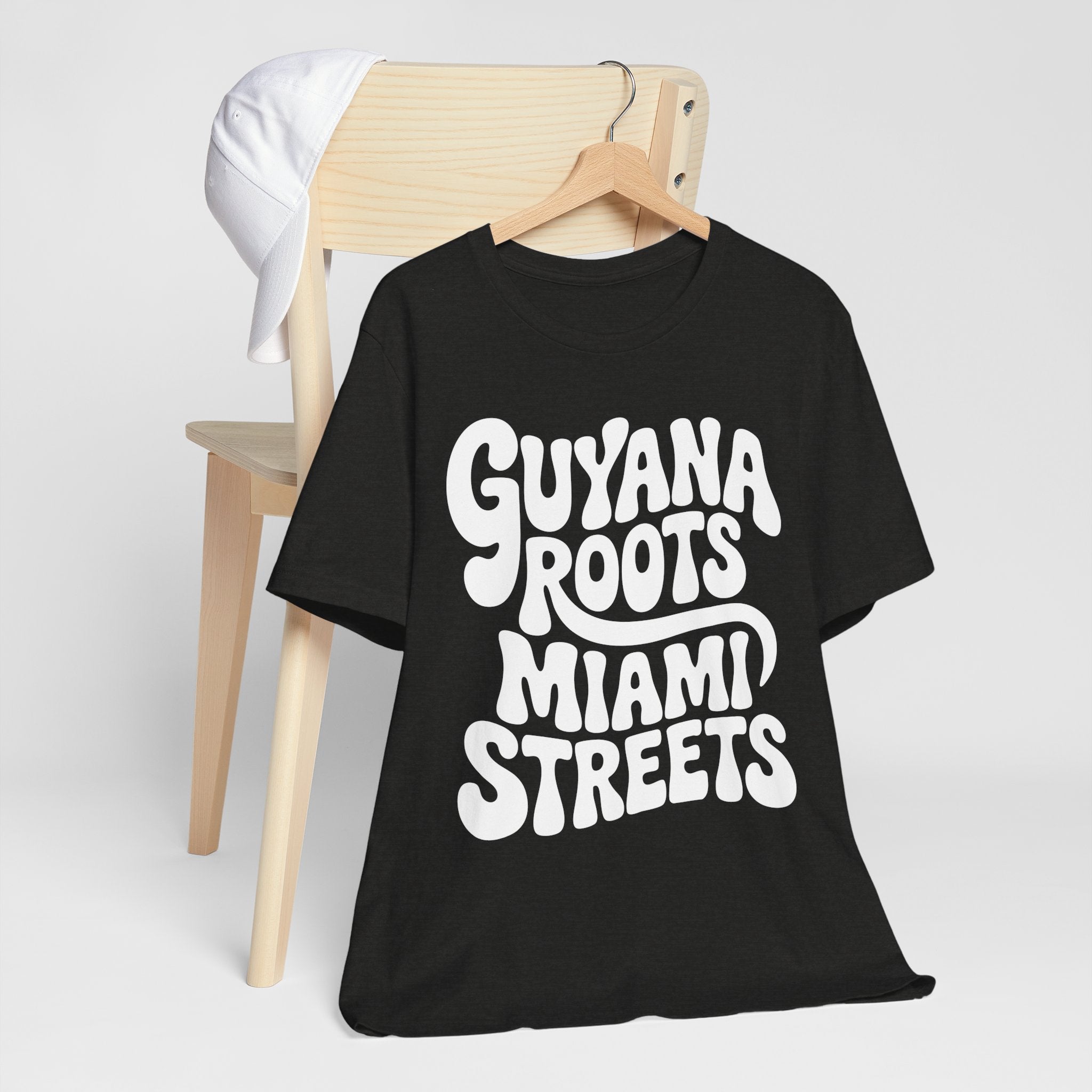 Guyana Roots, Miami Streets Retro T-Shirt
