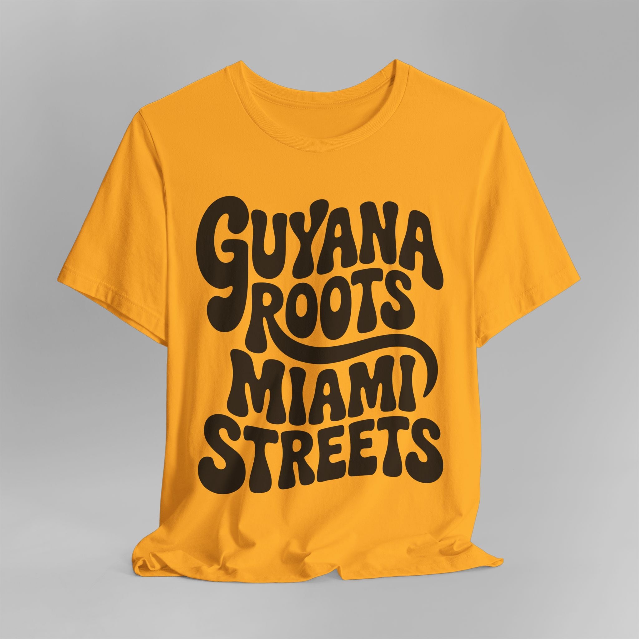 Guyana Roots, Miami Streets Retro T-Shirt