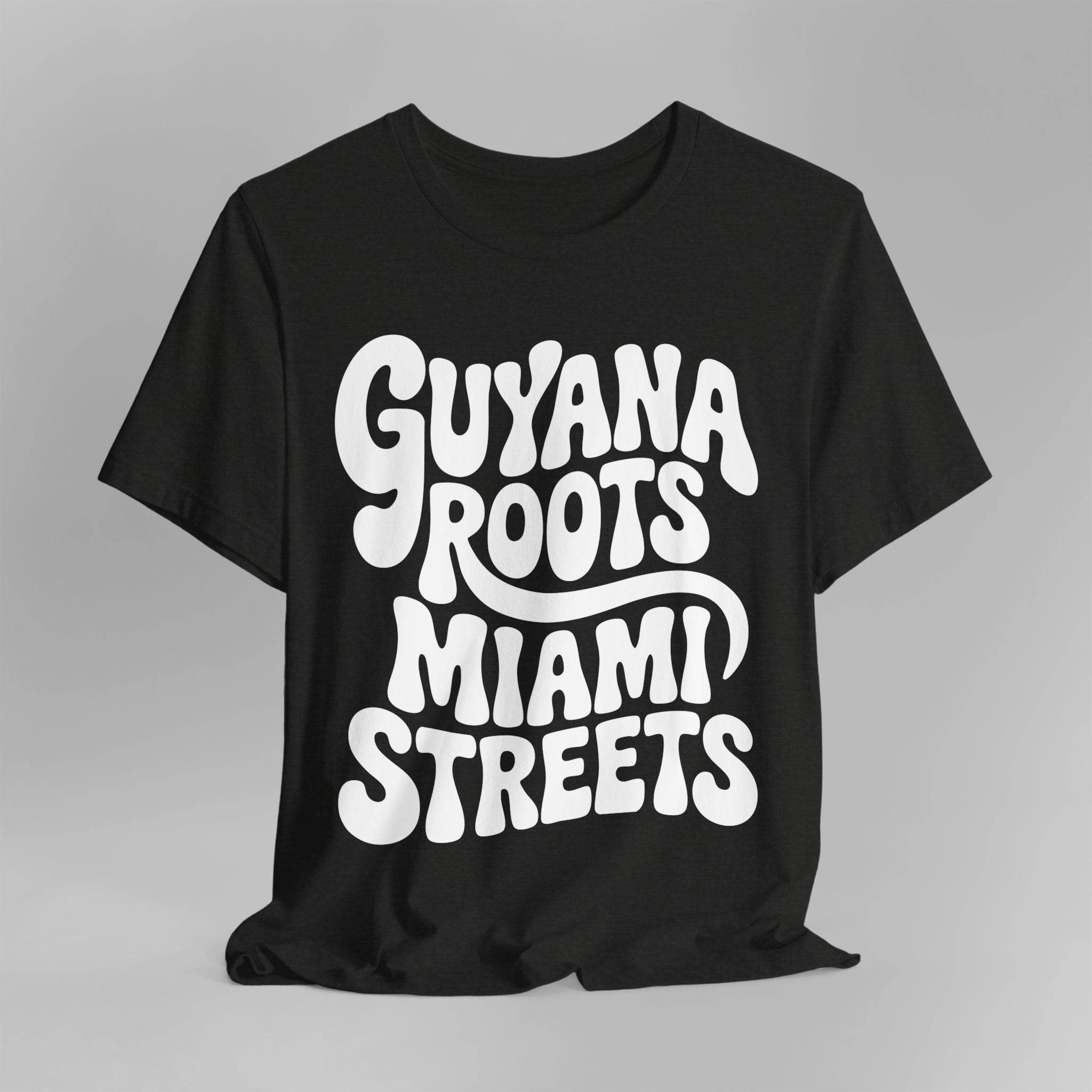 Guyana Roots, Miami Streets Retro T-Shirt