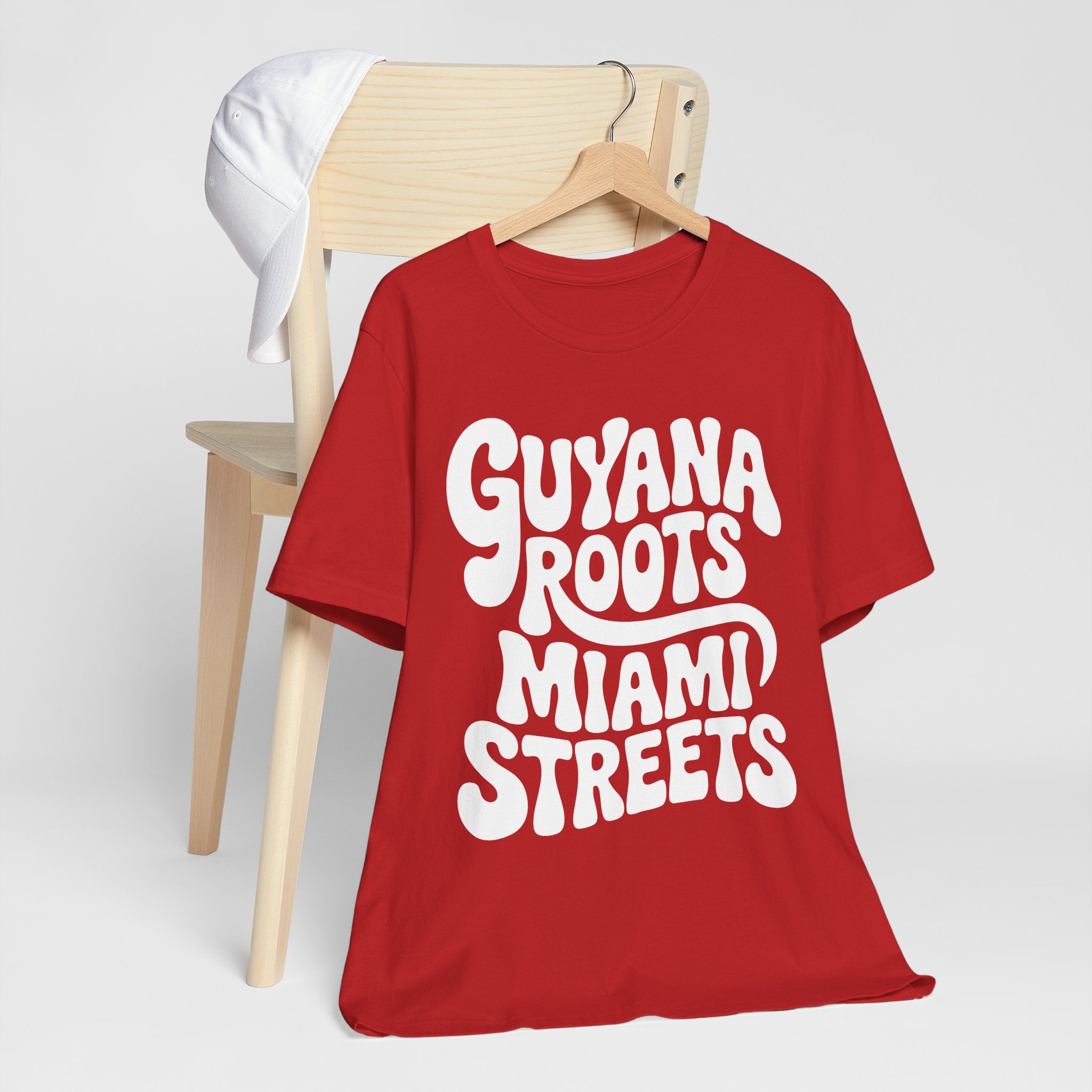 Guyana Roots, Miami Streets Retro T-Shirt