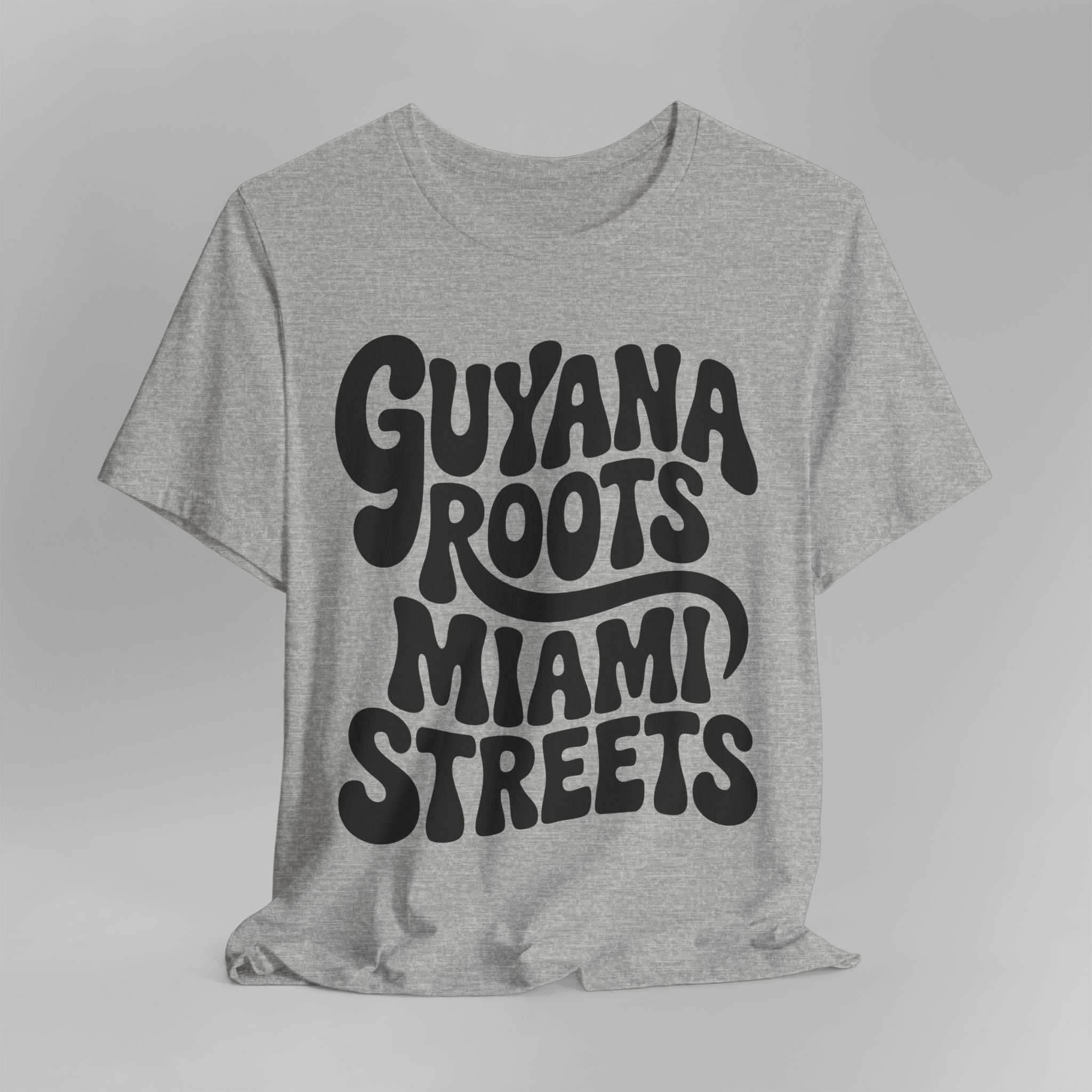 Guyana Roots, Miami Streets Retro T-Shirt